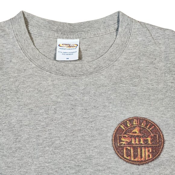 Crazy Shirts Hawaii Surf Club North Shore Experience Gray T-Shirt Medium - Picture 4 of 11